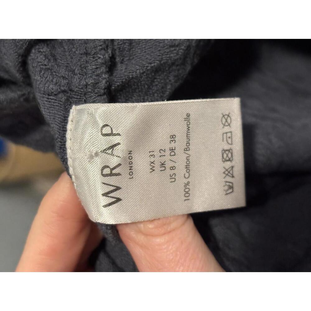 Wrap London Cotton Textural V-Neck Top - Picture 5 of 5